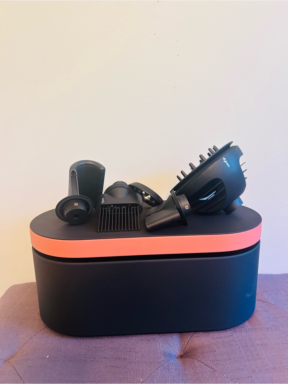 NIB Dyson Supersonic Nural Amber Silk Hair Dryer with Multiple Attachments!